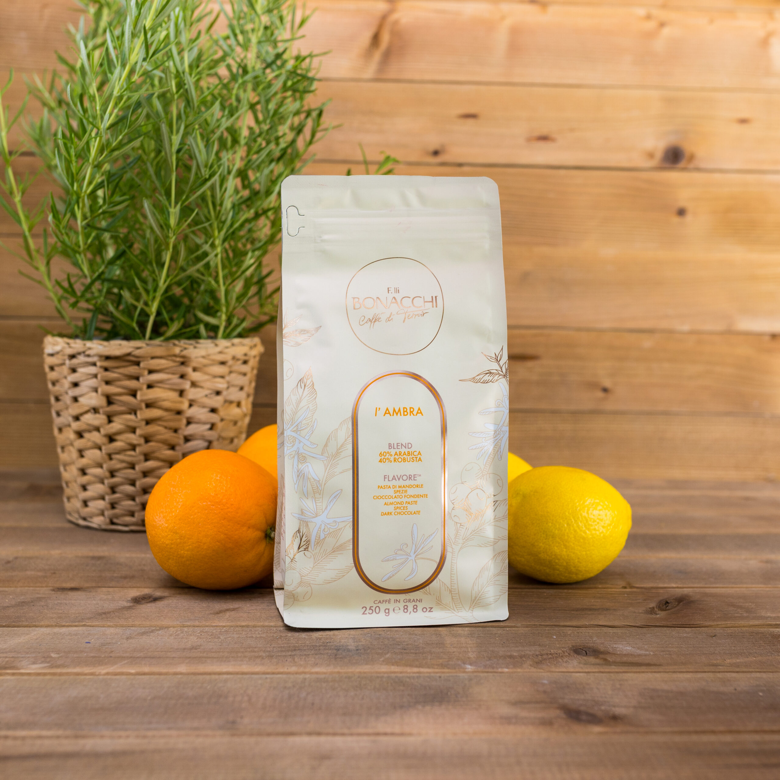 Kawa ziarnista L'Ambra 250g Bonacchicaffe