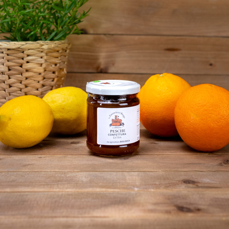 Konfitura z brzoskwiń z produkcji ekologicznej 220g Fattoria del Borgo