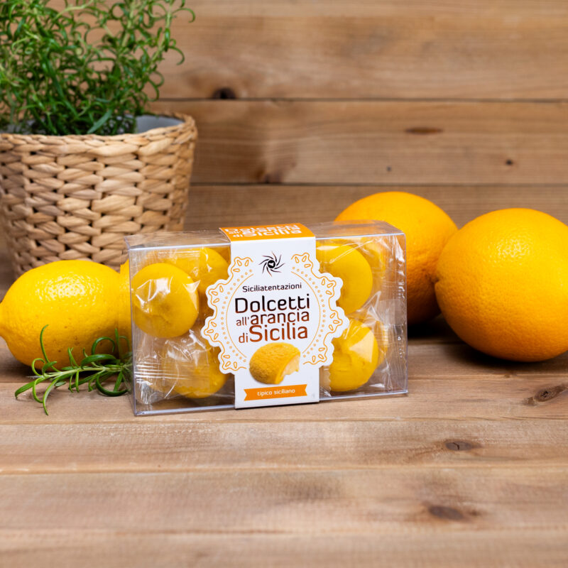 Ciasteczka z kremem pomarańczowym z Sycylii 200g Siciliatentazioni