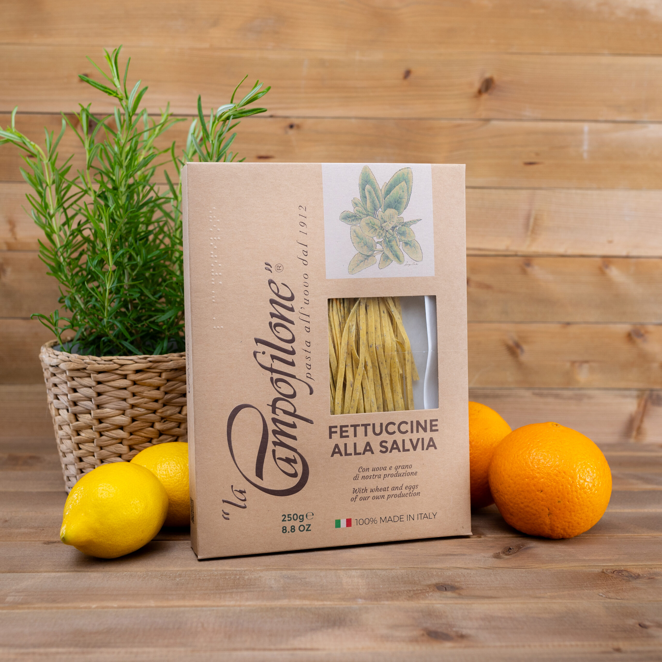 Makaron Fettuccine z szałwią 250g Campofilone