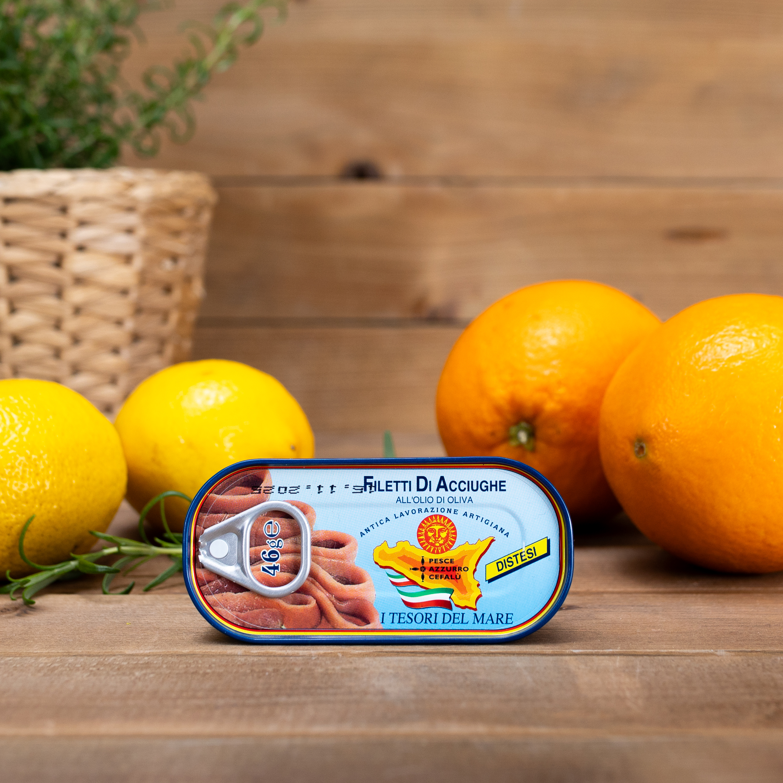 Filety anchois w oliwie 46g Pesce Azzurro Cefalu'