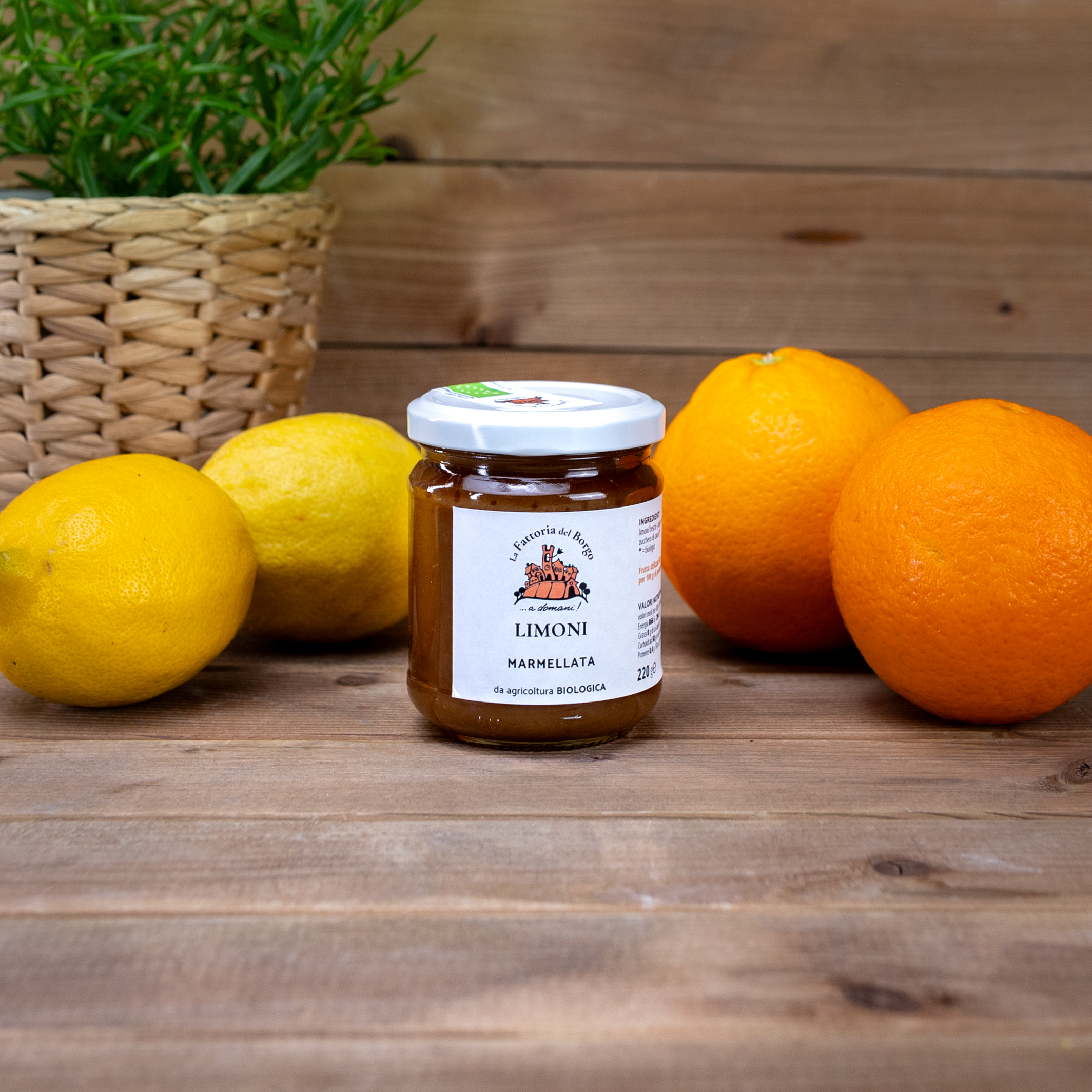 Marmolada z cytryn z produkcji ekologicznej 220g Fattoria del Borgo