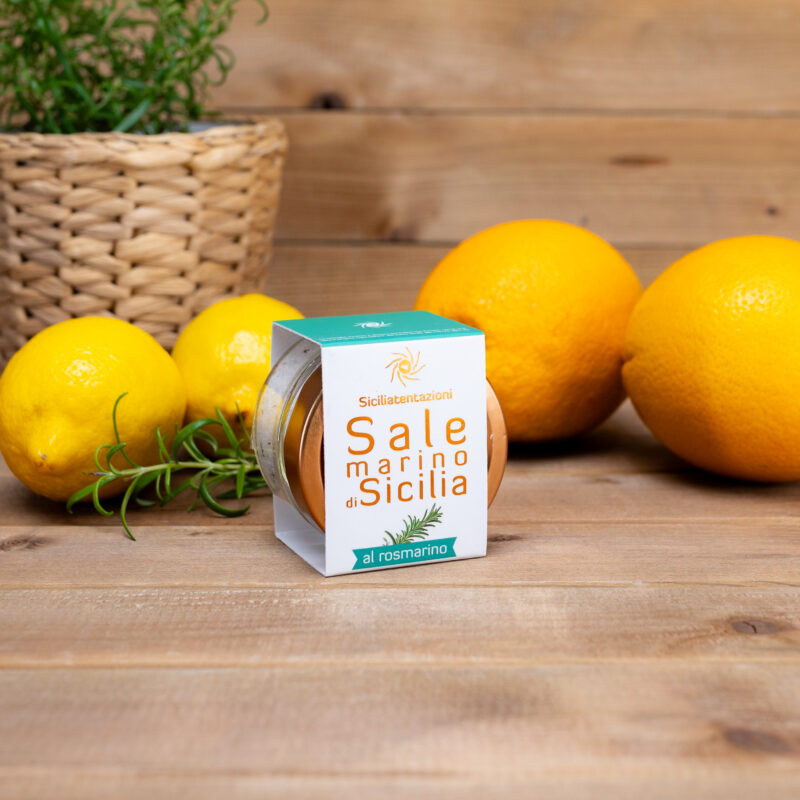 Sól morska z Sycylii aromatyzowana rozmarynem 100g Siciliatentazioni