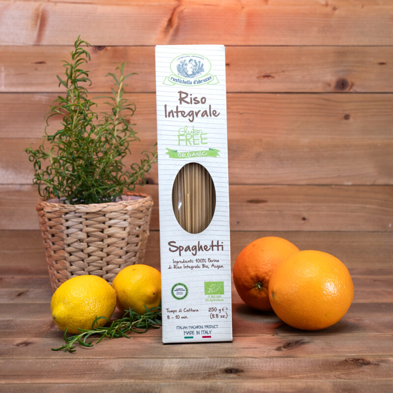 Makaron bezglutenowy Spaghetti z ryżu razowego BIO 250g Rustichella