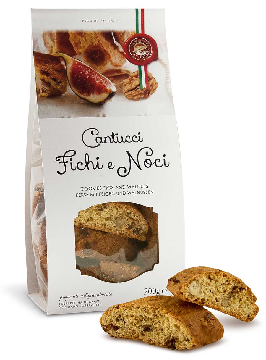 Ciastka Cantucci z figami i orzechami 200g Sapori del Lago Nero - obrazek 2