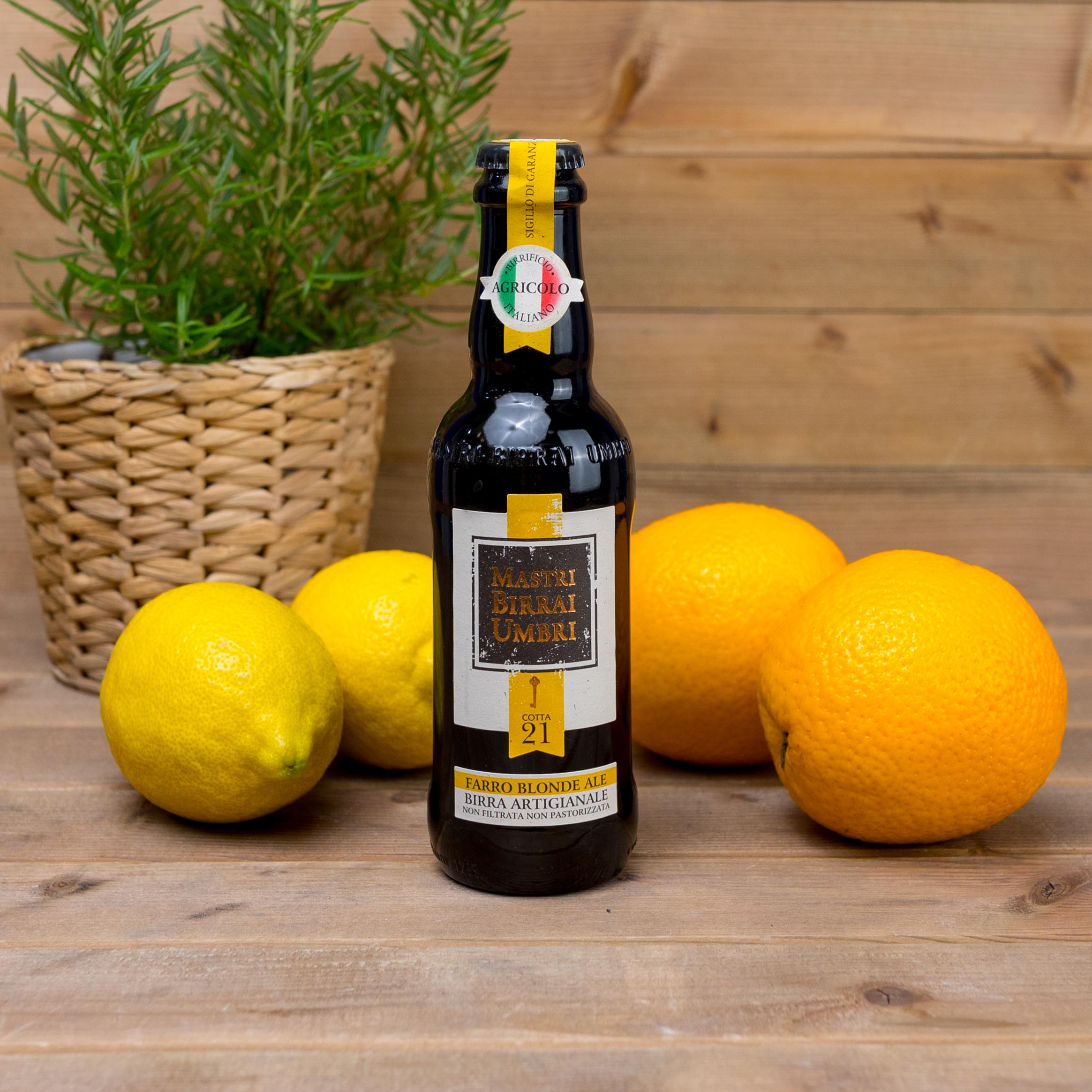 Piwo rzemieślnicze niefiltrowane Bionda 21 300ml Mastri Birrai Umbri