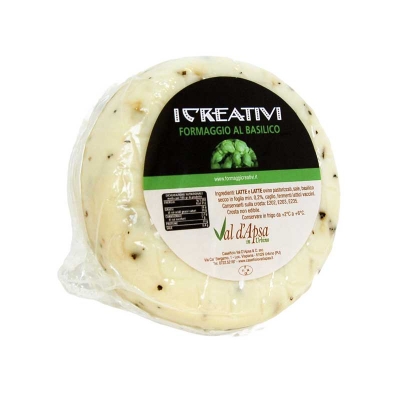 Ser Formaggio z mleka krowiego i owczego z bazylią