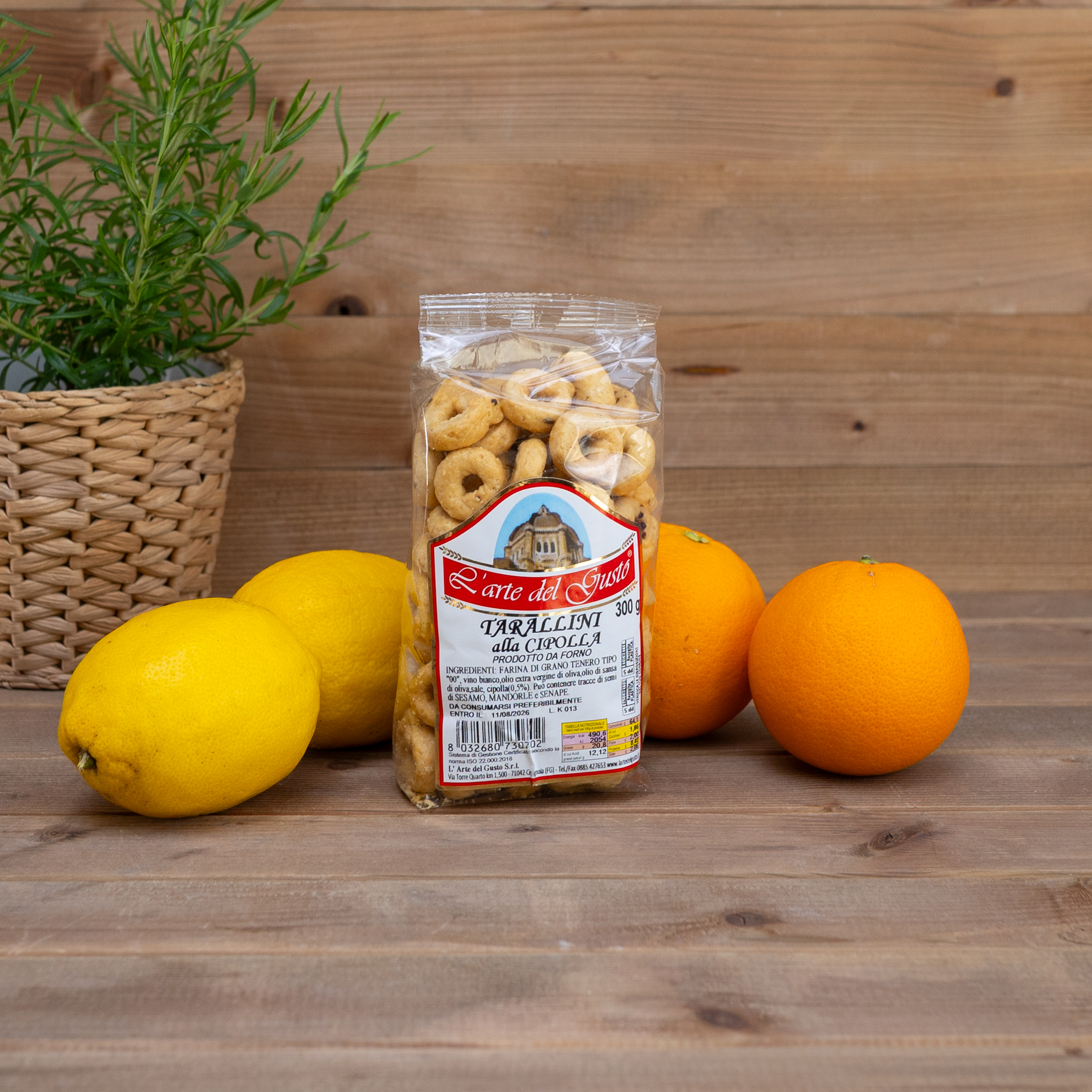 Tarallini z cebulą 300g Arte del Gusto