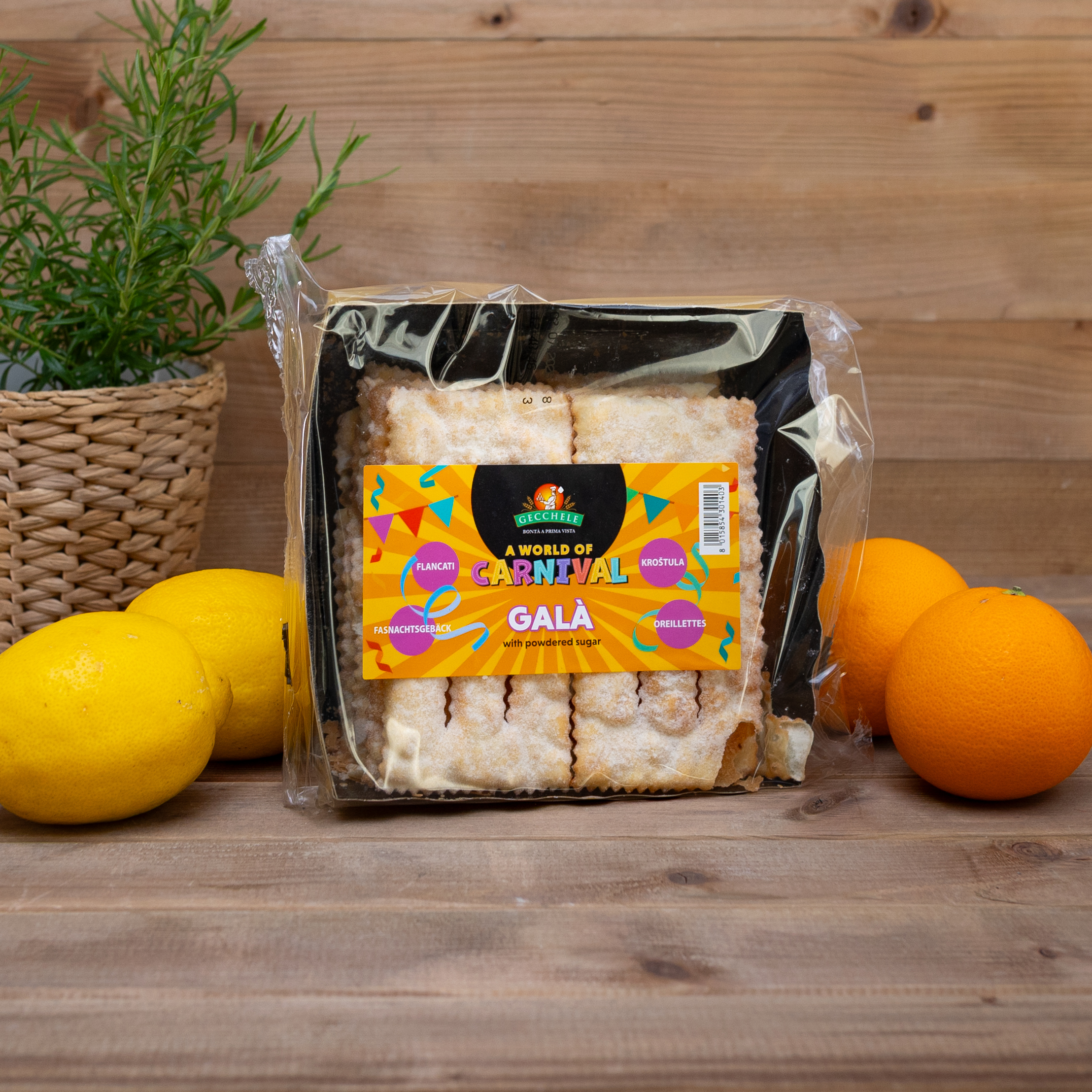 Ciastka Galani z cukrem pudrem 150 g